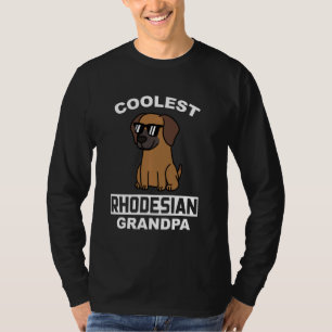Coolest Rhodesian Ridgeback Grandpa  Dog T-Shirt
