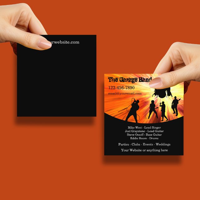 Coolest Rock Band Business Cards (Creator Uploaded)