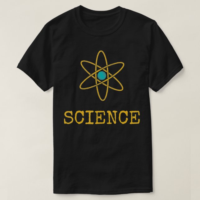 Coolest Science Atom  T-Shirt (Design Front)