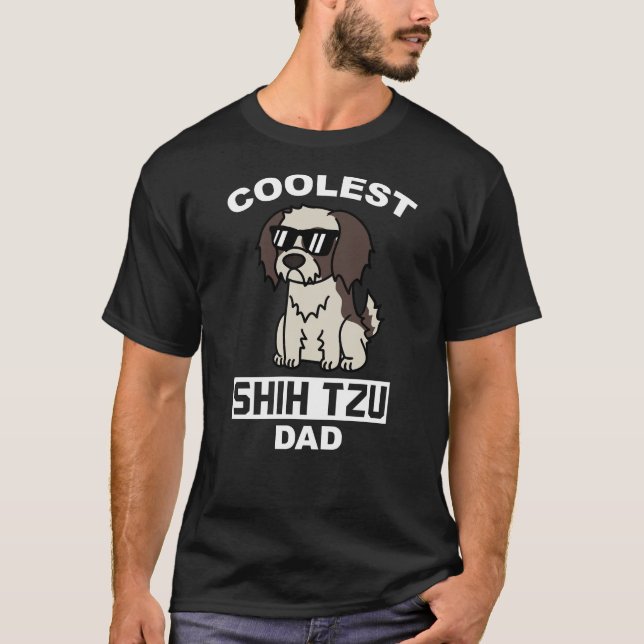 Coolest Shih Tzu Dad T-Shirt (Front)