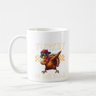 Coolest Turkey at the Table Funny Coffee Mug