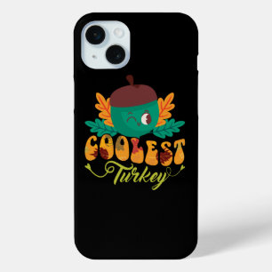 coolest turkey fall thanksgiving day iPhone 15 mini case