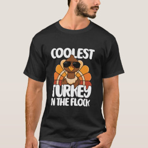Coolest Turkey In The Flock Funny Thanksgiving Men T-Shirt