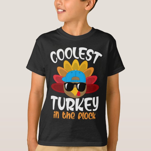 Coolest Turkey In The Flock T-Shirt (Front)