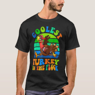 Coolest Turkey In The Flock Thanksgiving Vintage T-Shirt