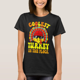 Coolest Turkey In The Flock Toddler Boys Thanksgiv T-Shirt