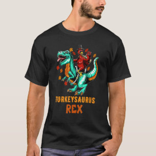 Coolest Turkey Trex Dinosaur Happy Thanksgiving Bo T-Shirt