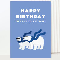 Coolest Twins Birthday Card