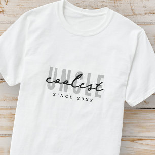 Coolest Uncle Modern Elegant Simple Father's Day T-Shirt