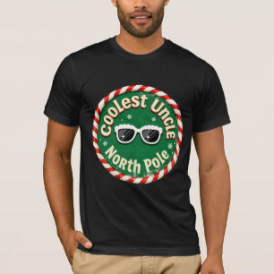 Coolest Uncle This Side of the North Pole   Retro  T-Shirt
