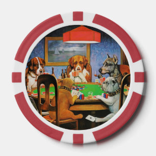 Coolidge Classic Vintage Dog Poker Game Art Chips