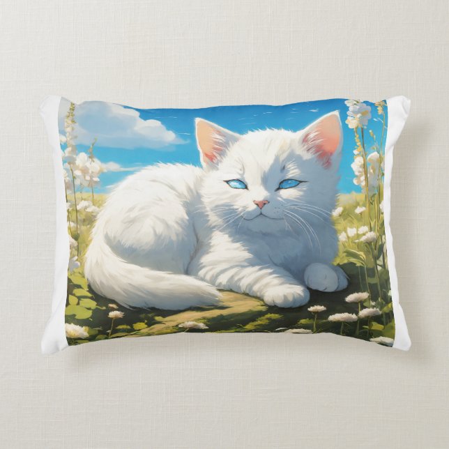 Cooling Gel Memory Foam Pillow. Decorative Cushion (Front)