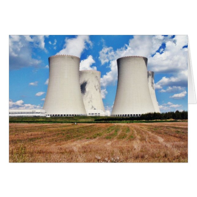 Cooling Towers Of A Nuclear Power Station (Front Horizontal)