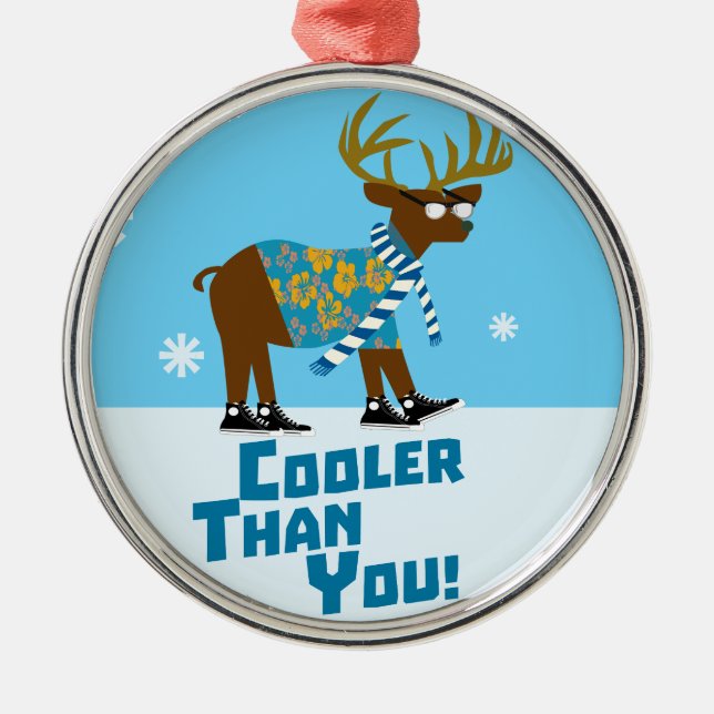Coolsville Reindeer Metal Tree Decoration (Front)