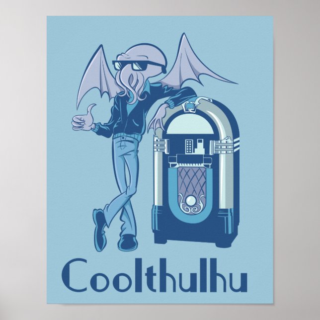 Coolthulhu (cool Cthulhu) Poster (Front)