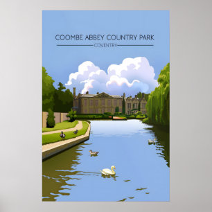 Coombe Abbey Country Park Coventry Travel Poster