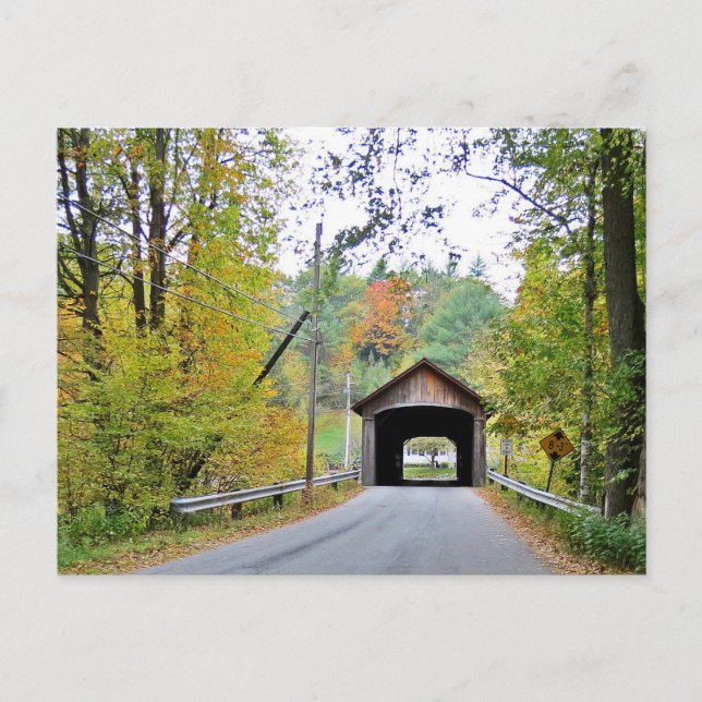 Coombs Covered Bridge Among the Trees Postcard (Front)