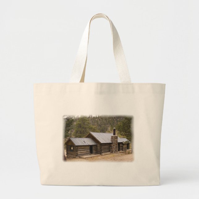 Coon Creek Cabin Large Tote Bag (Front)