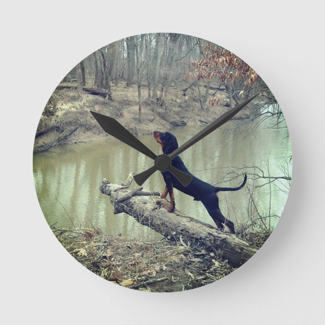 Coon Hound Clock (Front)