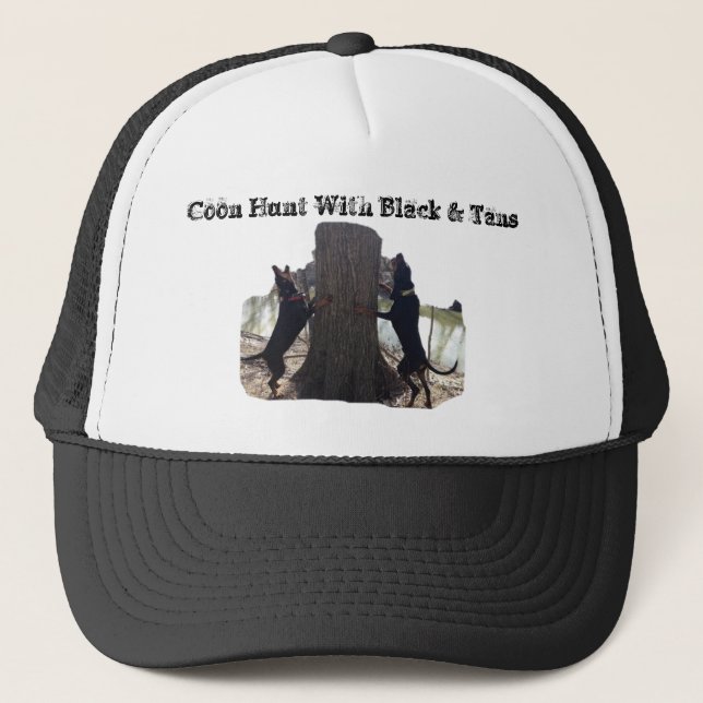 Coon Hunt With Black & Tans Truck Hat (Front)