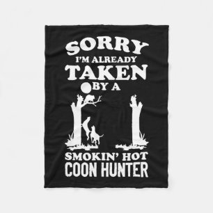 Coon Hunting Coonhounds Coon Hunters  Fleece Blanket