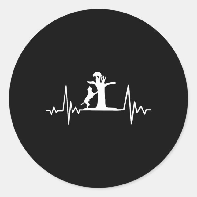 Coon Hunting Dogs Coonhound Heartbeat 1  Classic Round Sticker (Front)