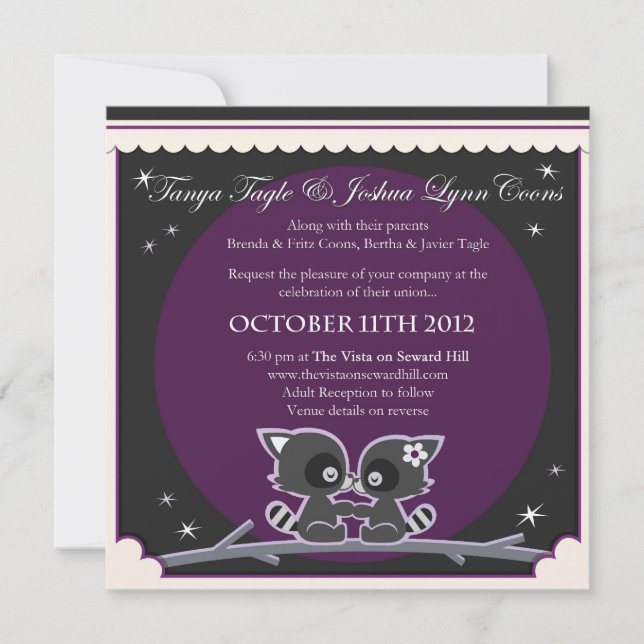 Coon Wedding Invitation (Front)