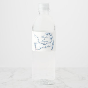 Coonamessett Inn Wedding Cape Cod Water Bottle Label