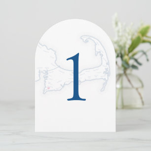 Coonamessett Inn Wedding Table Number   Falmouth