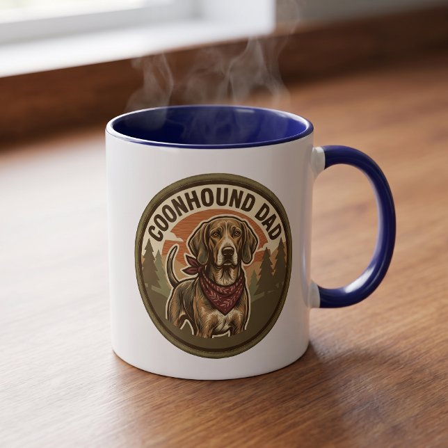 Coonhound Dad Coffee Mug | Hound Dog Dad Gift (Creator Uploaded)