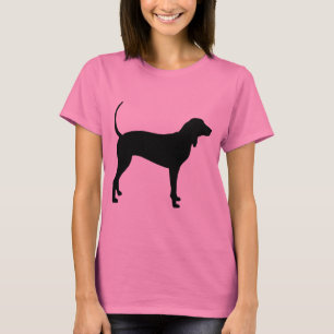 Coonhound Dog (black) T-Shirt