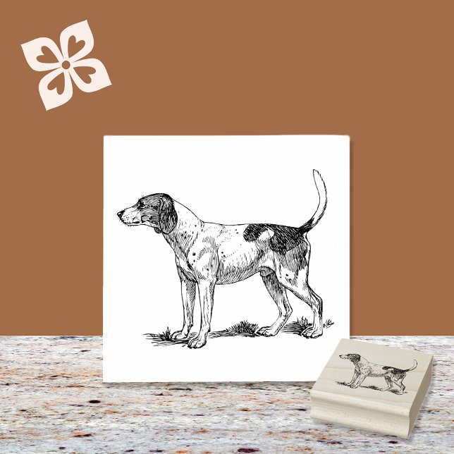 Coonhound Dog Breed Rubber Stamp (Creator Uploaded)
