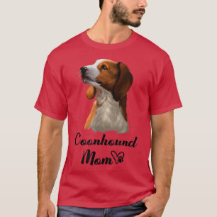 Coonhound Dog Mum Cute Puppy Dog Owner T-Shirt