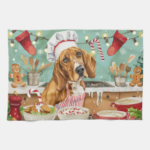 Coonhound Holiday Baking: Festive Christmas Tea Towel