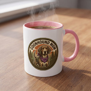 Coonhound Mum Coffee Mug Hound Dog Mum Gift