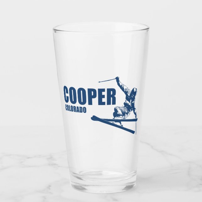 Cooper Colorado Skier Glass (Front)