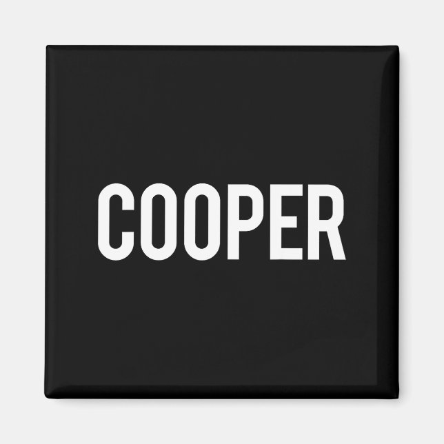 Cooper - Cool New Funny Name Fan Gift Tee  Magnet (Front)