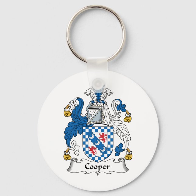 Cooper Family Crest Key Ring (Front)