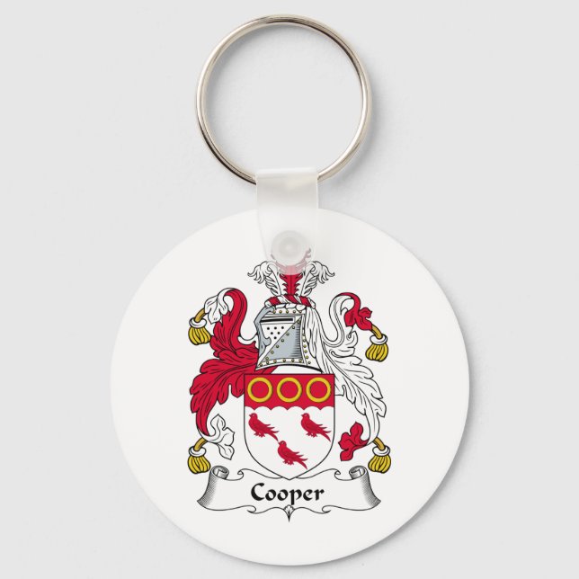 Cooper Family Crest Key Ring (Front)