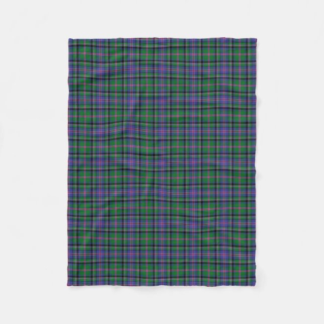 Cooper Family Tartan Plaid Pattern Fleece Blanket (Front)
