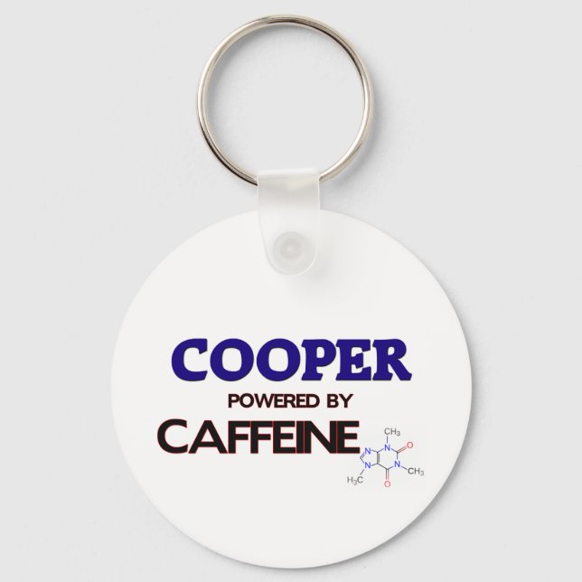 Cooper Powered by caffeine Key Ring (Front)