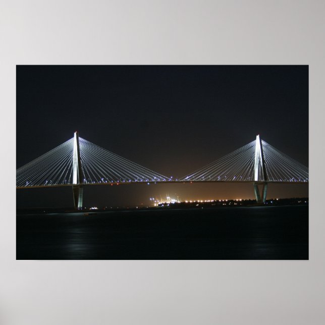 Cooper River Bridge Charleston, SC Poster (Front)