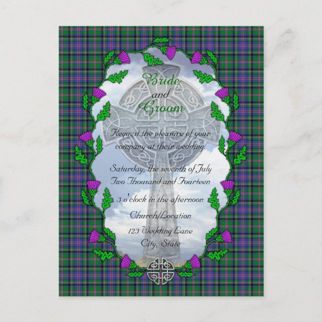 Cooper Scottish Wedding Invitation (Front)