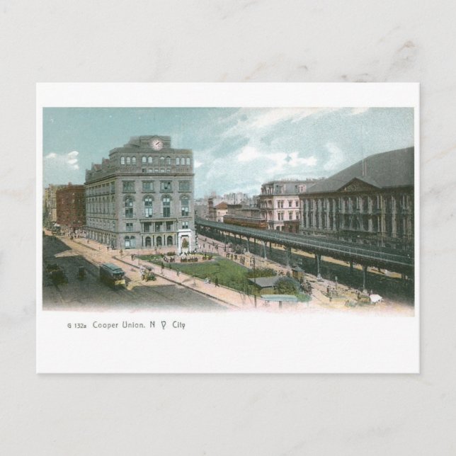 Cooper Union. NY City. Postcard (Front)