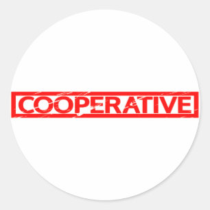 Cooperative Stamp Classic Round Sticker