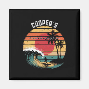 Cooper's Beach Southampton Beach Surfing Magnet