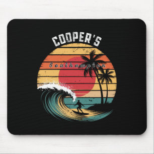 Cooper's Beach Southampton Beach Surfing Mouse Pad