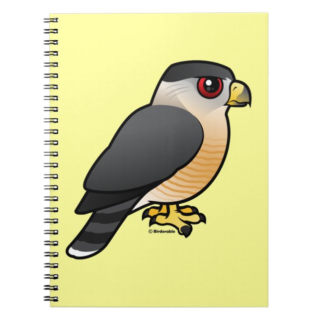 Cooper's Hawk Spiral Notebook (Front)