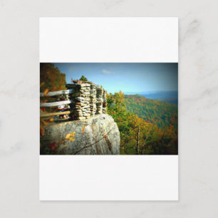 Coopers Rock overlook in Fall. West Virginia Postcard