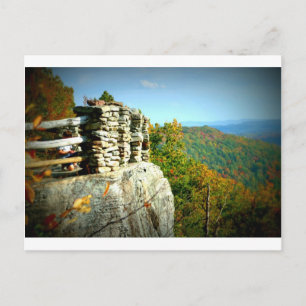 Coopers Rock overlook in Fall. West Virginia Postcard